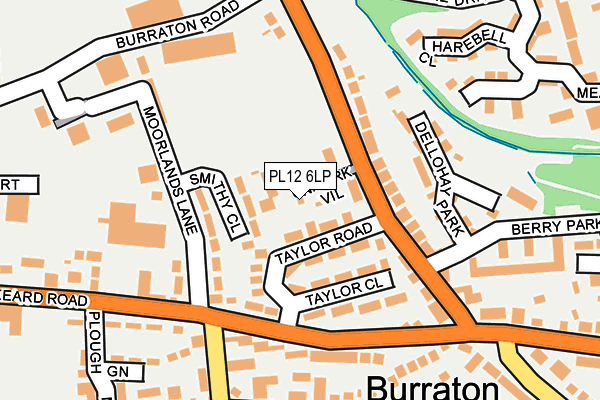 PL12 6LP map - OS OpenMap – Local (Ordnance Survey)