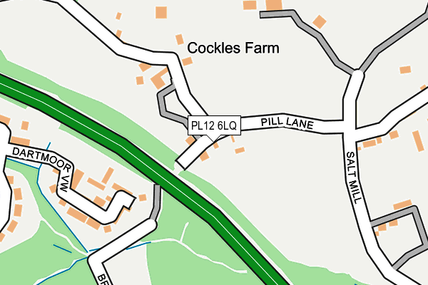 PL12 6LQ map - OS OpenMap – Local (Ordnance Survey)