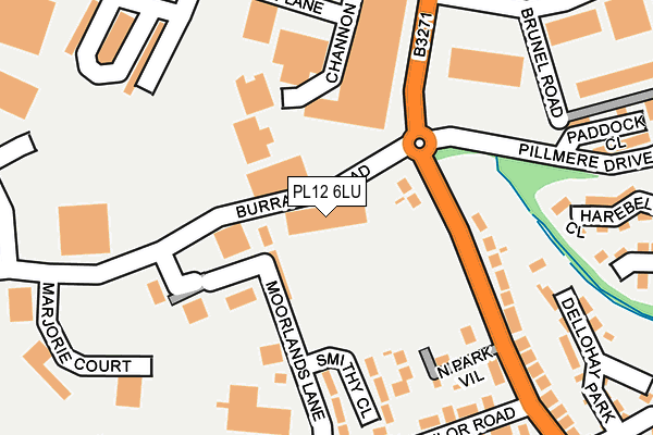 PL12 6LU map - OS OpenMap – Local (Ordnance Survey)