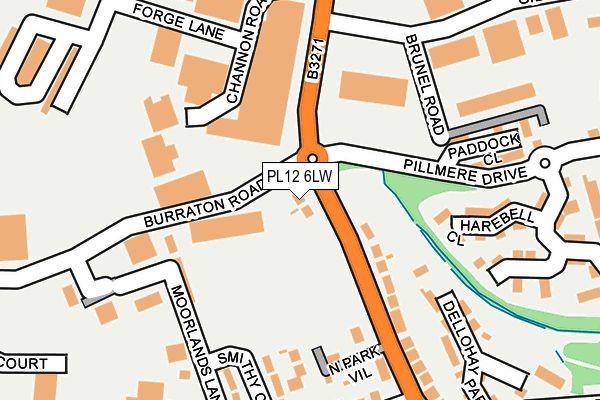 PL12 6LW map - OS OpenMap – Local (Ordnance Survey)