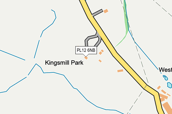 PL12 6NB map - OS OpenMap – Local (Ordnance Survey)
