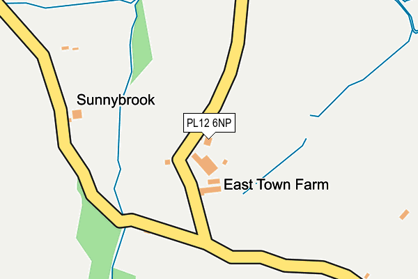 PL12 6NP map - OS OpenMap – Local (Ordnance Survey)