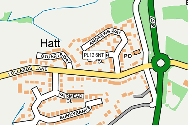 PL12 6NT map - OS OpenMap – Local (Ordnance Survey)