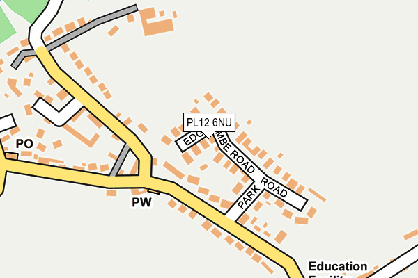 PL12 6NU map - OS OpenMap – Local (Ordnance Survey)