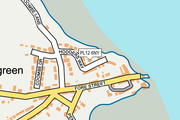 PL12 6NY map - OS OpenMap – Local (Ordnance Survey)