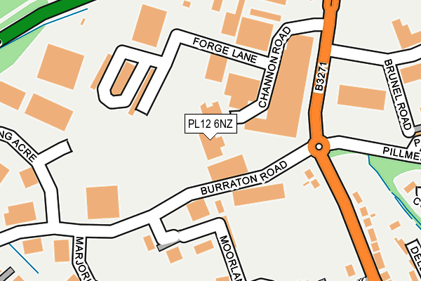 PL12 6NZ map - OS OpenMap – Local (Ordnance Survey)