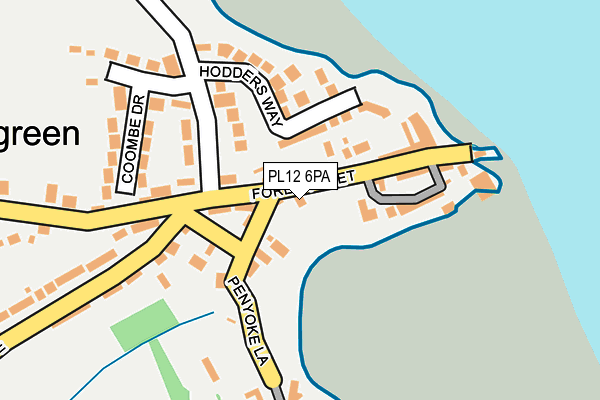 PL12 6PA map - OS OpenMap – Local (Ordnance Survey)