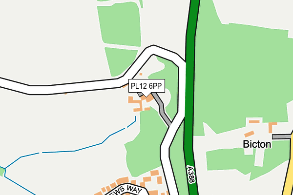 PL12 6PP map - OS OpenMap – Local (Ordnance Survey)