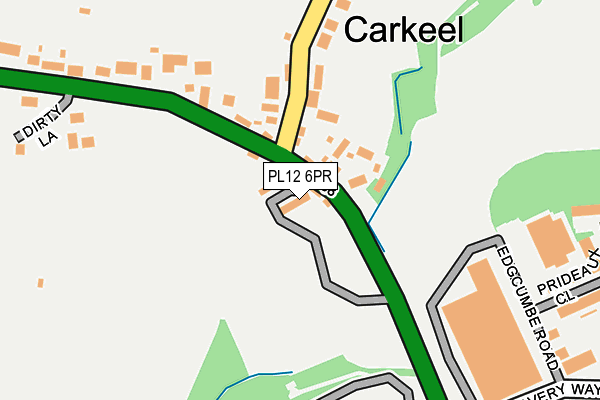 PL12 6PR map - OS OpenMap – Local (Ordnance Survey)