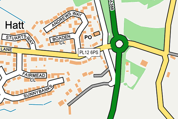 PL12 6PS map - OS OpenMap – Local (Ordnance Survey)