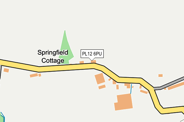 PL12 6PU map - OS OpenMap – Local (Ordnance Survey)