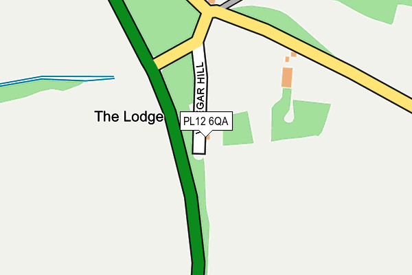 PL12 6QA map - OS OpenMap – Local (Ordnance Survey)