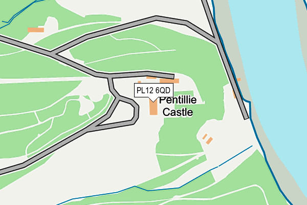 PL12 6QD map - OS OpenMap – Local (Ordnance Survey)