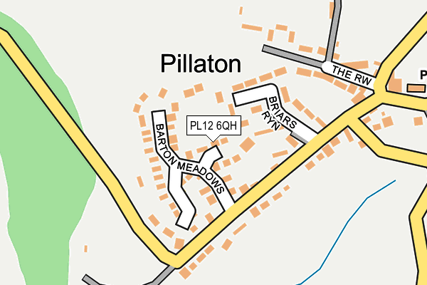 PL12 6QH map - OS OpenMap – Local (Ordnance Survey)