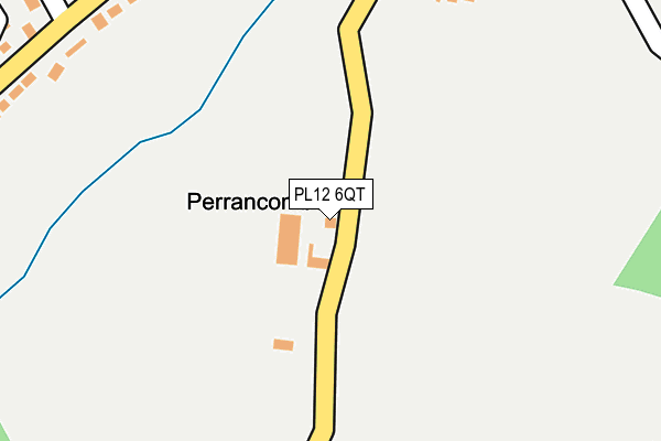 PL12 6QT map - OS OpenMap – Local (Ordnance Survey)