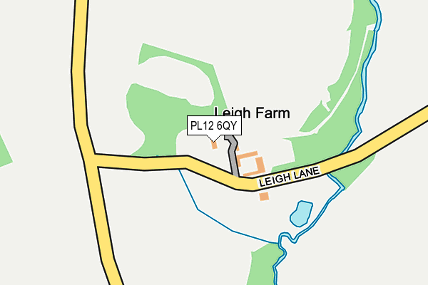 PL12 6QY map - OS OpenMap – Local (Ordnance Survey)