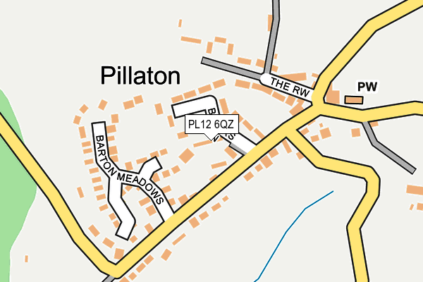 PL12 6QZ map - OS OpenMap – Local (Ordnance Survey)