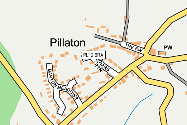 PL12 6RA map - OS OpenMap – Local (Ordnance Survey)