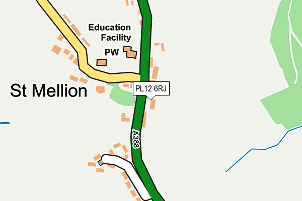 PL12 6RJ map - OS OpenMap – Local (Ordnance Survey)