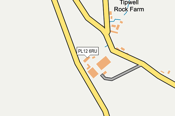 PL12 6RU map - OS OpenMap – Local (Ordnance Survey)