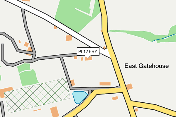 PL12 6RY map - OS OpenMap – Local (Ordnance Survey)