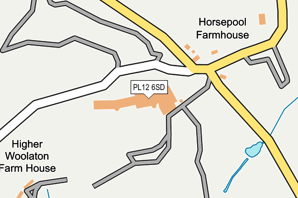 PL12 6SD map - OS OpenMap – Local (Ordnance Survey)