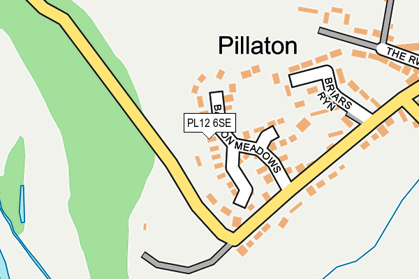 PL12 6SE map - OS OpenMap – Local (Ordnance Survey)