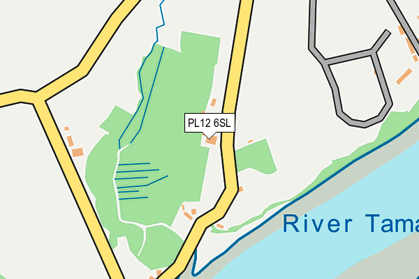 PL12 6SL map - OS OpenMap – Local (Ordnance Survey)