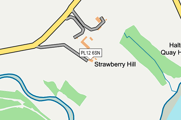 PL12 6SN map - OS OpenMap – Local (Ordnance Survey)
