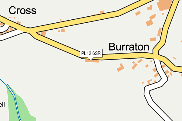 PL12 6SR map - OS OpenMap – Local (Ordnance Survey)