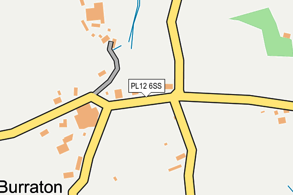 PL12 6SS map - OS OpenMap – Local (Ordnance Survey)