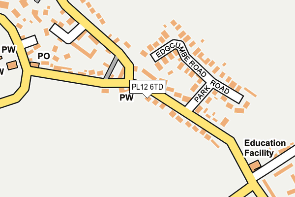 PL12 6TD map - OS OpenMap – Local (Ordnance Survey)