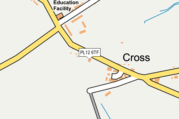 PL12 6TF map - OS OpenMap – Local (Ordnance Survey)