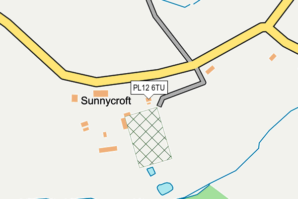 PL12 6TU map - OS OpenMap – Local (Ordnance Survey)