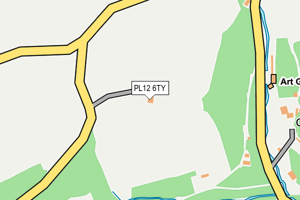 PL12 6TY map - OS OpenMap – Local (Ordnance Survey)