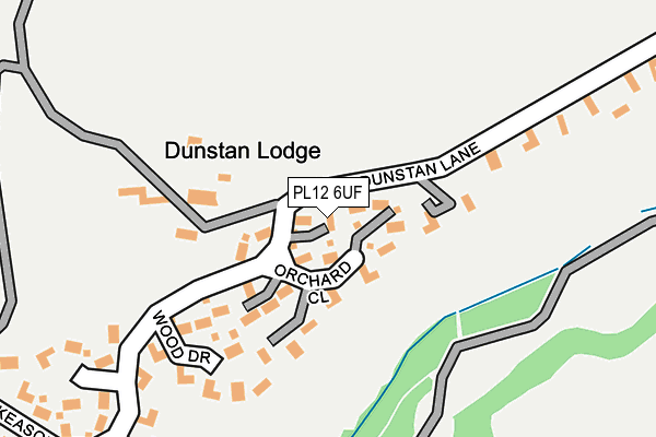 PL12 6UF map - OS OpenMap – Local (Ordnance Survey)