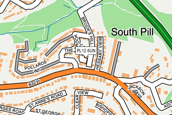 PL12 6UN map - OS OpenMap – Local (Ordnance Survey)