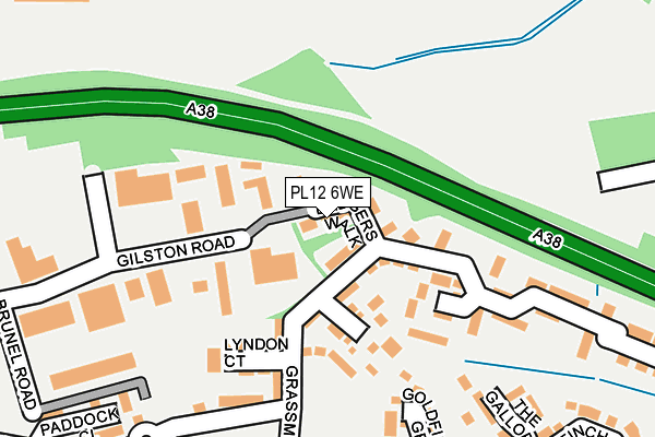 PL12 6WE map - OS OpenMap – Local (Ordnance Survey)