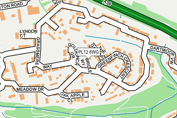 PL12 6WG map - OS OpenMap – Local (Ordnance Survey)