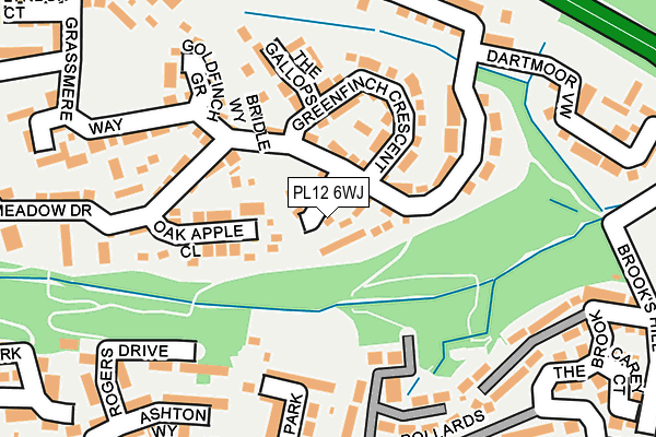 PL12 6WJ map - OS OpenMap – Local (Ordnance Survey)