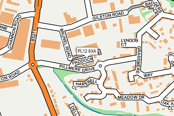 PL12 6XA map - OS OpenMap – Local (Ordnance Survey)