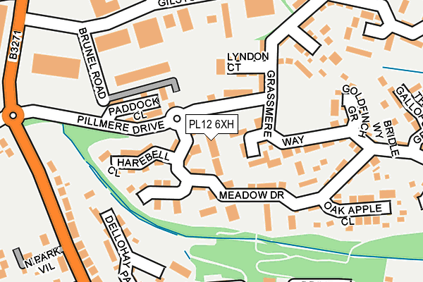 PL12 6XH map - OS OpenMap – Local (Ordnance Survey)