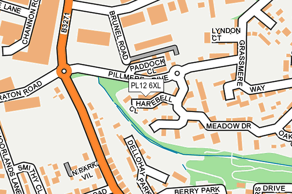 PL12 6XL map - OS OpenMap – Local (Ordnance Survey)