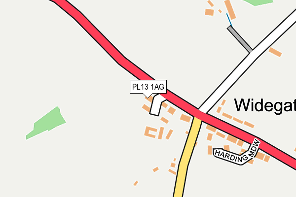 PL13 1AG map - OS OpenMap – Local (Ordnance Survey)