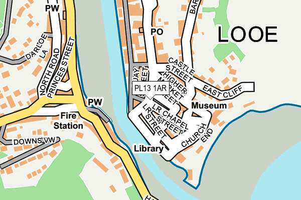 PL13 1AR map - OS OpenMap – Local (Ordnance Survey)