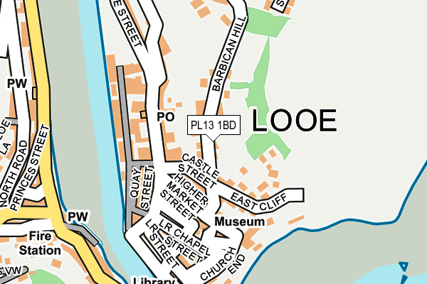 PL13 1BD map - OS OpenMap – Local (Ordnance Survey)