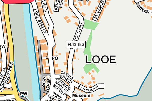 PL13 1BG map - OS OpenMap – Local (Ordnance Survey)