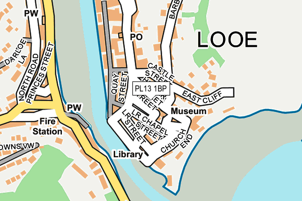 PL13 1BP map - OS OpenMap – Local (Ordnance Survey)
