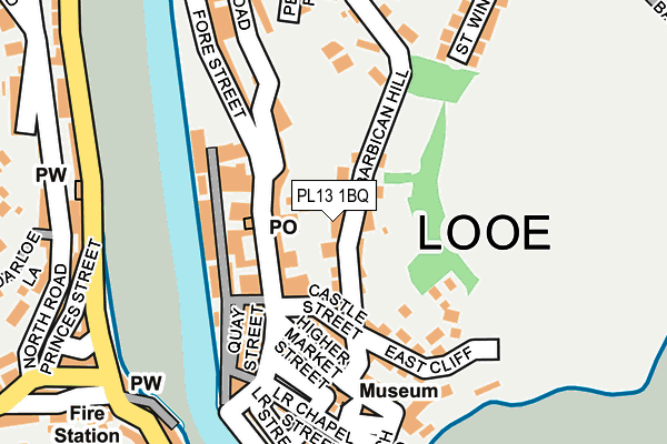 PL13 1BQ map - OS OpenMap – Local (Ordnance Survey)