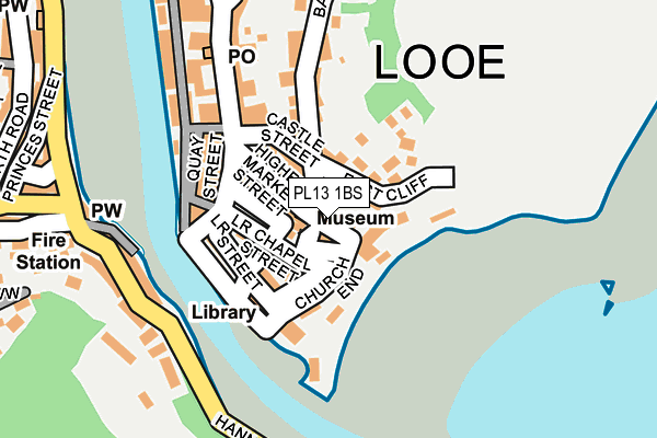PL13 1BS map - OS OpenMap – Local (Ordnance Survey)